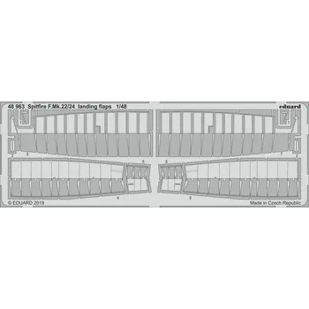 Plastikový model Eduard 1/48 Spitfire F.Mk.22/24 landing flaps (AIRFIX)