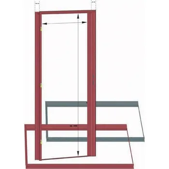 Zárubeň Miroslav Růčka Zárubeň CGHS - hranatá do sádrokartonu 75x1970x800 mm pravá