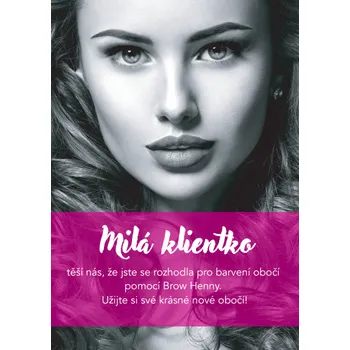 Barva na řasy a obočí Instrukce po návštěvě Brow Baru 20 ks