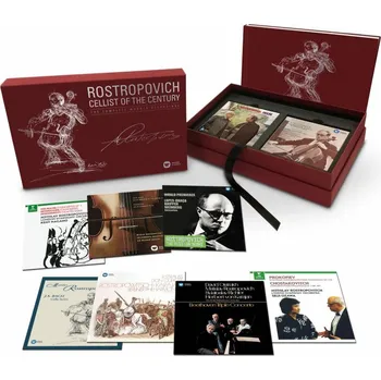 Zahraniční hudba The Cellist Of The Century - Rostropovitsch Mstislav - The Complete Warner Recordings [40CD+3DVD]