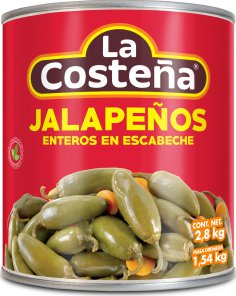 Jalapeno celé 2,8kg la costeňa