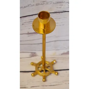 Svícen Námořnický svícen mosazný Kormidlo