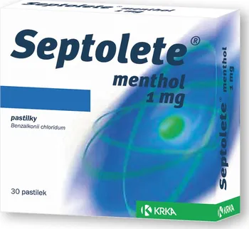 Lék na bolest v krku Septolete Menthol 1 mg II 30.pas