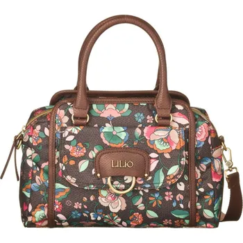 Kabelka LiLiÓ Biba S Handbag Květovaná kabelka 28 cm Chestnut
