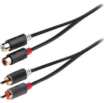 König STEREO AUDIO KABEL 2x CINCH zástrčka - 2x CINCH zásuvka 3m