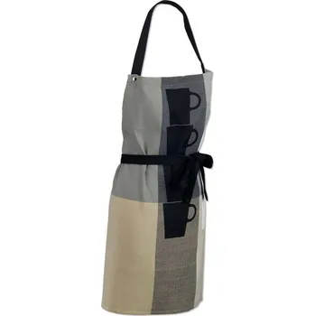 Kuchyňská zástěra KELA Tabea béžová/šedá 67 x 80 cm