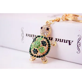 Hezký přívěsek na klíče zelená želva