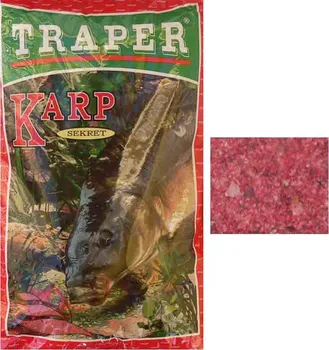 Návnadová surovina Traper Secret kapr červený 1 kg