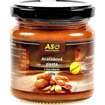 Sušená potravina ASO - Zdravý život Arašídová pasta s karobem Hmotnost: 180g