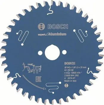 Pilový kotouč Bosch Expert for Aluminium 140 x 20 x 1,8 mm 42 zubů