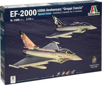 Plastikový model Italeri EF-2000 100th Anniversary "Gruppi Caccia" Special Colors 1:72