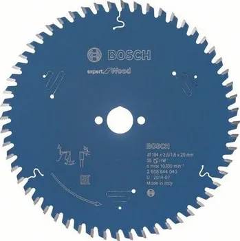 Pilový kotouč Bosch Expert for Wood 184 x 20 x 2,6 mm 56 zubů