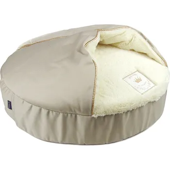 BOBBY Kulatý pelíšek Béžovo-šedý