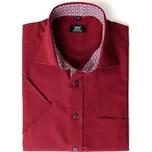 HEDVA ČESKÝ BROKÁT Košile COMBI burgunda vínová Velikost: 47, Fazóna: Elegant