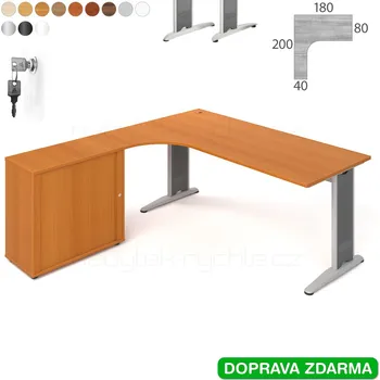 Nábytek FE 1800 HR P Hobis Flex - Stůl se skříňkou