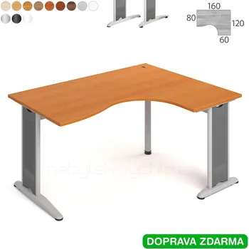 Psací stůl FE 2005 L Hobis Flex - Stůl 160 x 120