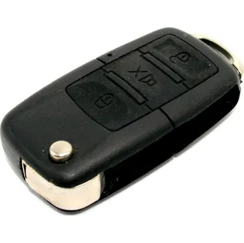 Autoklíč klíč VW ŠKODA SEAT 3 tlačítka - 4 šroubky na zadní straně