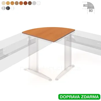 Psací stůl FP 900 P Hobis Flex - Deska spojovací 80 x 80 (90°)