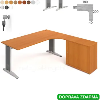 Nábytek FE 1800 HR L Hobis Flex - Stůl se skříňkou