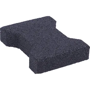 Venkovní dlažba Pryžová zámková dlažba 1 m2 černá