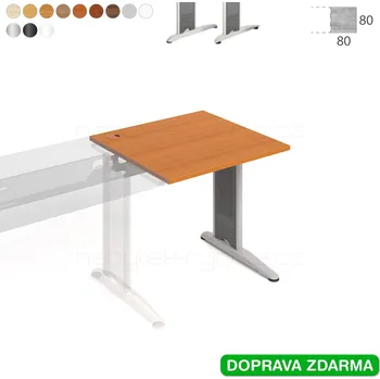 Psací stůl FS 800 R Hobis Flex - Stůl 80 x 80 navazující