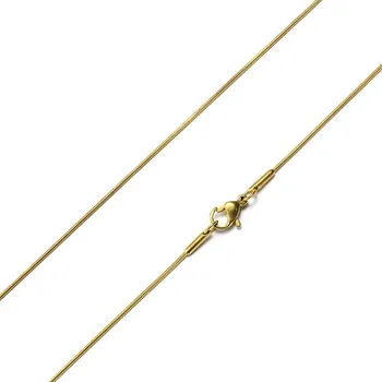 Řetízek Řetízek gold 45 x 0,09 cm z chirurgické oceli S175040