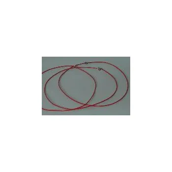 Náhrdelník Kožený náhrdelník 40cm červený