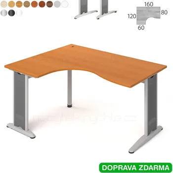 Psací stůl FE 2005 P Hobis Flex - Stůl 160 x 120