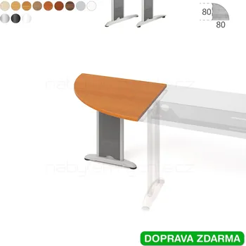 Psací stůl FP 901 P Hobis Flex - Stůl přídavný 80 x 80 (90°)