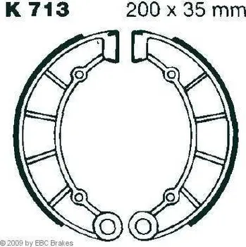 Brzdový komplet EBC K 713 brzdové pakny čelisti na motorku