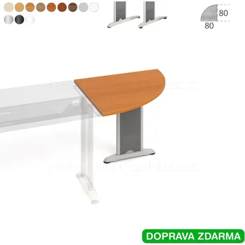 Psací stůl FP 901 L Hobis Flex - Stůl přídavný 80 x 80 (90°)