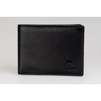 Peněženka Ridgeback Pánská kožená peněženka JBNC 35 ČERNÁ / černé šití