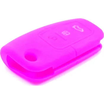 Autoklíč Silikonový obal pro klíč Ford 3-tlačítkový, růžový