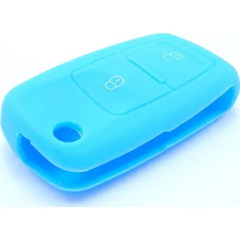 Autoklíč Key-master Obal klíče Škoda Seat tyrkysový