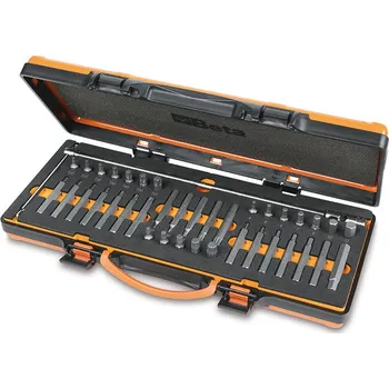 Bit Sada 38 šestihranných bitů, 10 mm, a držák bitů s kloubovou T rukojetí, v pěnové (Sada 38 šestihranných bitů, 10 mm, a držák bitů s kloubovou T rukojetí, v pěnové podestě a plechovém kufříku 867/C38)