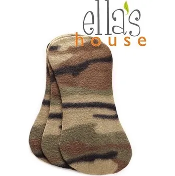 látková plena Ella´s house Flísová separační plena Bum liners, Maskáč