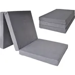 Fimex Skládací matrace pro hosty Fun 60x195x10 cm šedá