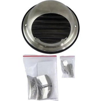 Větrací mřížka Regulus Kruhová nerezová mřížka se síťkou proti hmyzu a s krytem