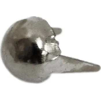 ozdoba cvoky 6 mm - 50 kusů - černá barva