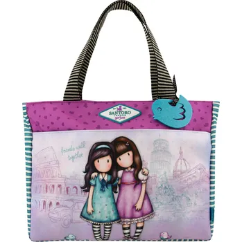 Peněženka Taška přes rameno - Friends Walk Together od firmy SANTORO London Gorjuss (Gorjuss Cityscape - Carry-All Bag - Friends Walk Together)