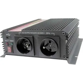 Měnič napětí Měnič napětí Carspa 12V/230V 1000W, modifikovaná sinus