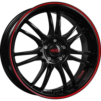 Alu kolo Dotz Shift Pinstripe Red 8x18 5x112 ET48