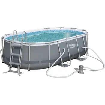 Bazén Bestway 56620 424 x 250 x 100 cm + kartušová filtrace, schůdky