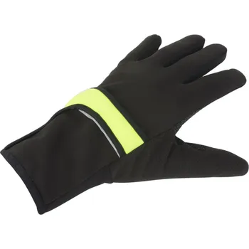 Cyklistické rukavice Author Windster Shell X7 černé/žluté neonové