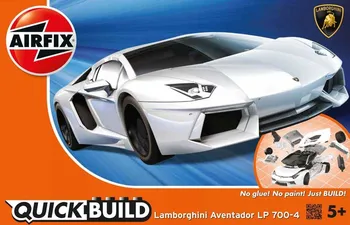 Plastikový model Airfix Quick Build Lamborghini Aventador bílá