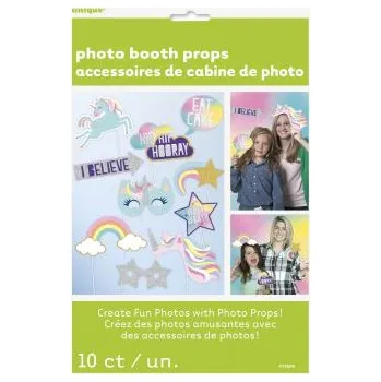 Party dekorace FOTO DOPLŇKY - FOTO KOUTEK - JEDNOROŽEC - UNICORN - 10 ks