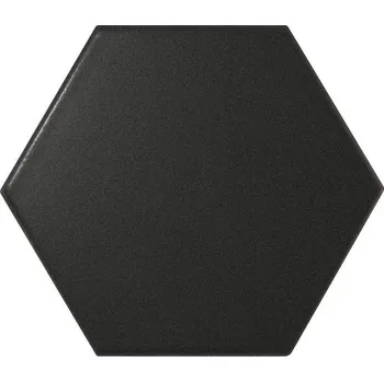 Obklad Equipe Scale Hexagon Black Matt 12,4x10,7 12885