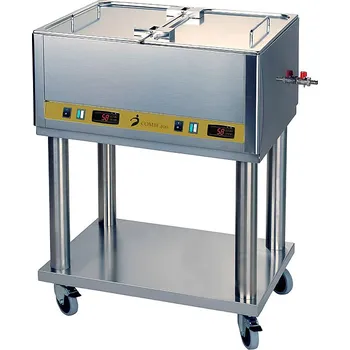 Masážní přístroj Eureko COMBI 400, dvoukomorový ohřívač nosičů tepla/parafínu, 2 x 24 l