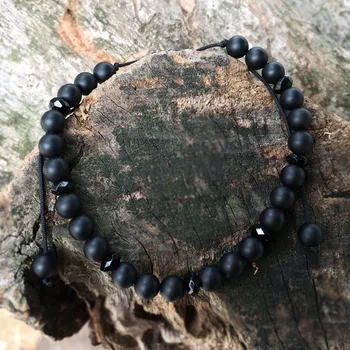 Náramek Náramek z přírodního kamene - barva černá