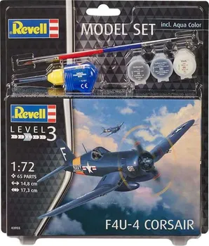 Plastikový model Revell ModelSet F4U-4 Corsair 1:72